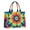 Colorful Rainbow Tie, variant on Large Capacity Tote Bag,Colorful Rainbow Tie Dye Spiral Pattern Handbag Fashion Luxury Tote Bag,15.7"x13"x 5.1" Inches,Laptop Compatible