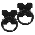thumbnail image 4 of Black Ring Cabinet Knobs 2pcs Set Modern Metal Drawer Pull Handles for Dresser Wardrobe Cupboard Furniture Easy Installation Creative Design, 4 of 5