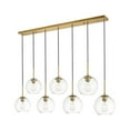 thumbnail image 3 of Baxter 7 Lights Brass Pendant With Clear Glass, 3 of 3