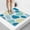 Blue Stone-27" x 27" (Square), variant on Anti Slip Shower Mat 31 X 31 Inch Square Soft Pvc Loofah Bath Foride Stall Extra Large Trimmable Floor Non Home Hotel Bathroom Easy Ton Khaki Stone