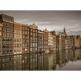 thumbnail image 2 of Frank, Assaf 32x25 White Modern Wood Framed Museum Art Print Titled - Houses alongside canal-Amsterdam, 2 of 4