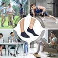 thumbnail image 6 of 6 Pairs No Show Socks for Men,Mens Low Cut Invisible Ankle Socks,Non Slip Cotton Casual Sneaker Trainer Socks with Arch Support(7-13), 6 of 7
