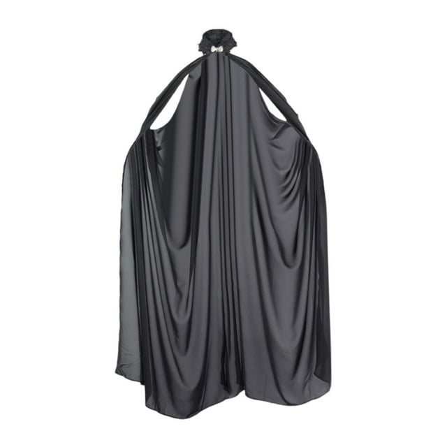 Capa de cuello de gasa Sunnimix para mujer sin capucha 142cm Negro
