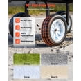 thumbnail image 4 of VEVOR Chariot de Jardin avec Siège, 500 Lb, Siège de Travail de Jardin en Acier Roulant avec Roues, Tabouret de Jardinage Robuste, avec Plateau à Outils et Poignée Réglable, Vert, 4 of 9