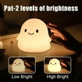 thumbnail image 5 of Halloween Ghost Night Light YZEGDCH Halloween Decorations Kids Halloween Gifts Halloween Savings, Squishy Silicone, Dimmable, Rechargeable, 30-Min Timer, Bedroom Nursery Bedside, Room Decor, 5 of 8