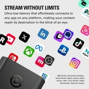 Elgato Game Capture 4K S with Chat Link Pro – 4K60, 1440p120, 1080p240 Capture, VRR Passthrough, HDR10, works with Windows/Mac/iPad, PlayStation Voice & Gameplay Audio Recording Cable included