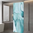thumbnail image 3 of Abstract Marble Texture Window Privacy Film Blue Green Wavy Pattern Decorative Glass Window Film UV Blocking Static Cling Non-Adhesive Sticker Covering for Home Door 29.5 x 78.7 inches, 3 of 7