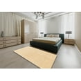 thumbnail image 5 of Ahgly Company Machine Washable Indoor Rectangle Abstract Brown Gold Area Rugs, 2' x 4', 5 of 7