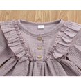 thumbnail image 2 of EIMELI Toddler Kids Baby Girls Long Sleeve Ruffle Party Princess Button Tutu Dresses Infant Clothes, 2 of 4
