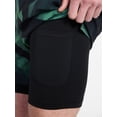 thumbnail image 4 of Athletic Works Men's and Big Men's 2 in 1 Gym Shorts with Liner, 6" & 8" Inseams, Sizes S-3XL, 4 of 5