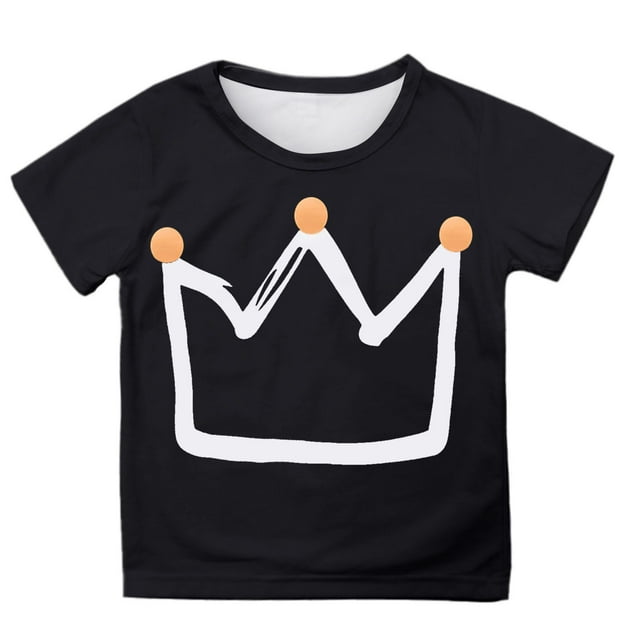 Rovga Vêtements Garçons Enfants T-Shirts d'Été Activités Extérieures Col Rond Tissu Léger Combinaison 8-9 Ans Noir