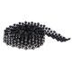 thumbnail image 5 of 1yd Negro Rhinestone Bead Ribbon Craft Applique Encaje Costura Trim Cadena 17mm Zulema Cadena de diamantes de imitación con cuentas, 5 of 8