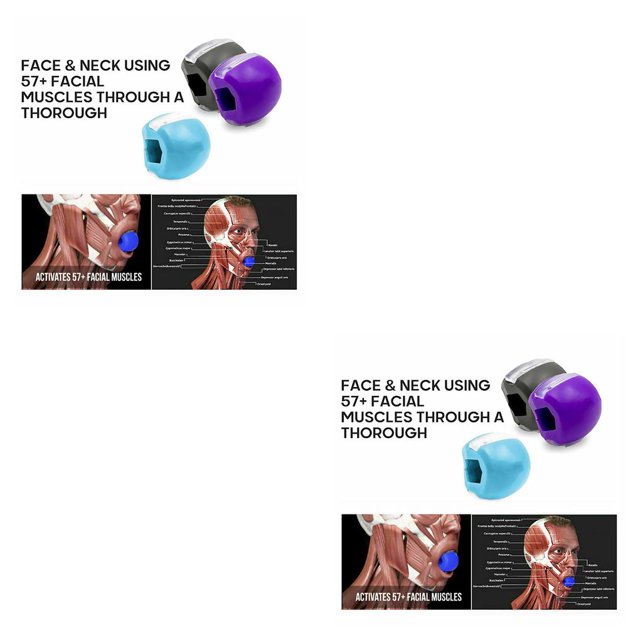 Vogacara Jaw Line Muscle Training Face Fitness Ball Tonificador facial Ejercitador Equipo Type1 NO1