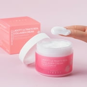Jigott Ultimate Real Collagen Cream, Brightening & Wrinkle Improvement, Firming Effect, Moisturizer, Skin Care, Smooth Skin, Skin Texture Care, Anti-Wrinkles 5.07 fl. oz. (150ml).