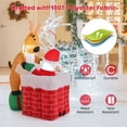 thumbnail image 6 of Gymax 5FT Inflatable Christmas Decoration Liftable Santa Claus Climbing Chimney Holiday Decoration, 6 of 9