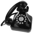 thumbnail image 4 of Raindrops Vintage Retro Antique Phone Wired Corded Landline Telephone Home Desk Decoration (Black), 4 of 8