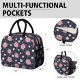 thumbnail image 6 of Womens Pioneer Flower Floral Print Pattern Lunch Box for Work,Insulated Lunch Bag for Women,Loncheras Para Mujer,Leakproof Adult Lunch Bag for Work,Beach,Travel,Picnic,Camping, 6 of 6