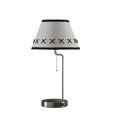 thumbnail image 1 of Benzara BM240339 Lampe de Table 63 Po. avec Charge Sans Fil et Port USB, Argent, 1 of 5