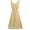 Yellow, variant on Womens Dresses Women Formal Wedding Bridesmaid High-waist Party Ball Prom Gown Cocktail Dress