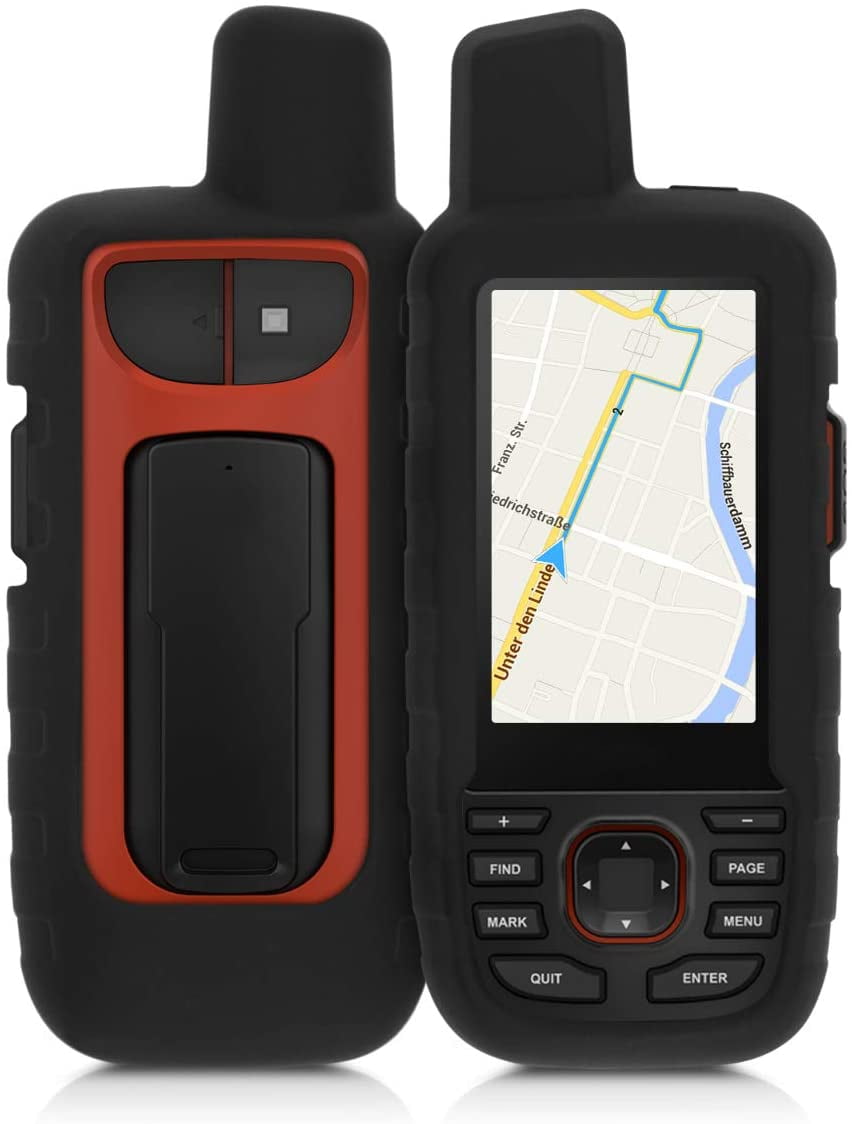 66st Black kwmobile Case for Garmin GPSMAP 66s GPS Handset Navigation System Soft Silicone Skin Protective Cover 