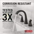thumbnail image 3 of Delta 35864LF-BL Geist Widespread Bathroom Faucet - Matte Black, 3 of 7