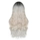 thumbnail image 4 of Pelucas con flequillo para mujer, peluca ondulada suelta, peluca larga, peluca dorada degradada, cabello sintético rizado medio, onda larga., 4 of 4