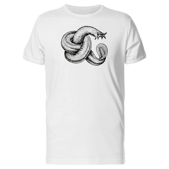 Leech-hirudo Sketch T-Shirt Men -Image by Shutterstock, Male 4X-Large