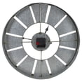 thumbnail image 5 of Northlight 18" Round Galvanized Metal Roman Numeral Wall Clock, 5 of 5
