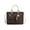 Brown Beige, variant on MKF Collection Julia Vegan Leather Color-Block Women’s Crossbody Satchel Handbag by Mia K. - Wine Blush