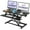 Black, variant on SUSUZI Height Adjustable Standing Desk Converter Black 37" with Removable Keyboard Tray for Home Office