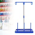 thumbnail image 3 of Rushay Thread Spool Holder Stand 3 Spools Holder, Lightweight, Wiring Rack, Detachable, Blue, 3 of 9