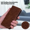 thumbnail image 7 of PU Leather Wallet Case for Google Pixel 9 Pro XL, Classic Phone Case with Viewing Stand and 2 Card Holder Magnetic Buckle Shockproof Flip Case Cover for Men Women for Google Pixel 9 Pro XL, Brown, 7 of 7