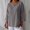 Grey, variant on Linen Tops for Women Loose Fit 3/4 Sleeve Gauze Shirts Casual Drop Shoulder Lightweight Three Quarter Blouses Solid Color Cotton Linen Round Neck and Nine Quarter Sleeves Shirt Hot Pink 3Xl