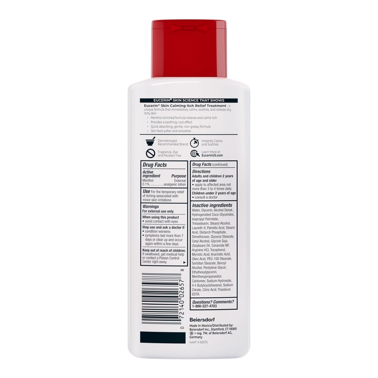Eucerin Itch Relief Intensive Calming Body Lotion for Dry Itchy