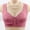 Purple, variant on HOMBOM Push-Up Bras for Women No Underwire Full Coverage Wire-Free Front Button Beige Plus Size Bra XXXXL