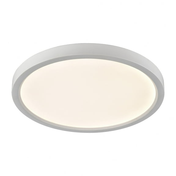 Elk Home 13-Inch Wide Ceiling Essentials Flush Mount, Modern, White