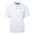 thumbnail image 2 of Men's Cutter & Buck White Iowa Hawkeyes Big & Tall Virtue Eco Pique Tile Print Recycled Polo, 2 of 3