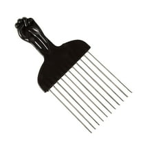 Prong Combs Practical, Curly Hair Styling Afro Combs Hairdressing Styling Tool Afro Hair Black Metal Hair Pick for DIY Hairstyles Salon Men