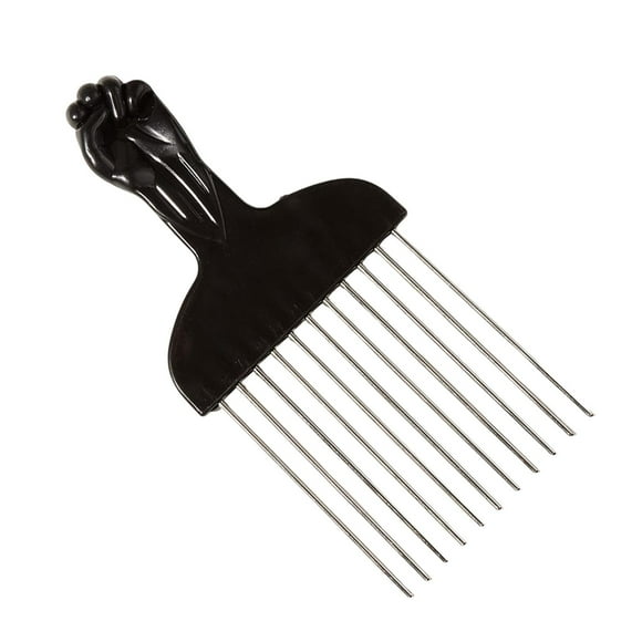 Metal Hair Pick Afro Combs, Portable, Black Curly Hair Styling, Afro Hair Hair Comb Hairdressing Styling Tool Prong Combs for Women, Home Men