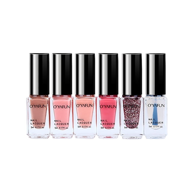 Esmalte de uñas Esmalte de uñas 36ML Esmalte de uñas a base de agua Desprendible Salud No tóxico Transpirable Juego de 6 colores