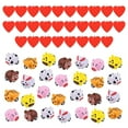 thumbnail image 4 of 28 Piezas Regalo del Día de San Valentín Mini Animales Juguetes Bolsas de Fiesta Rellenos con Corazones Precargados Cajas Suministros para Fiestas, 4 of 8