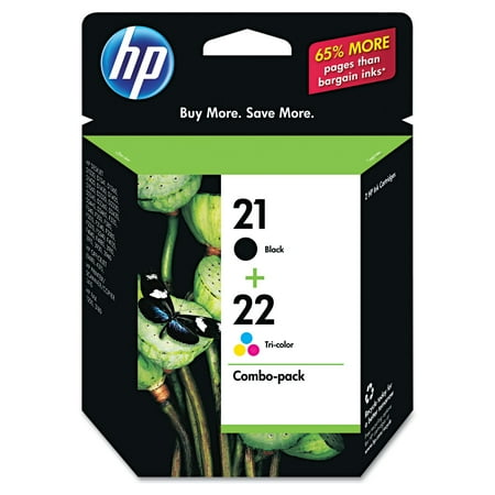 HP 21 Black/22 Tri-color 2-pack Original Ink Cartridges