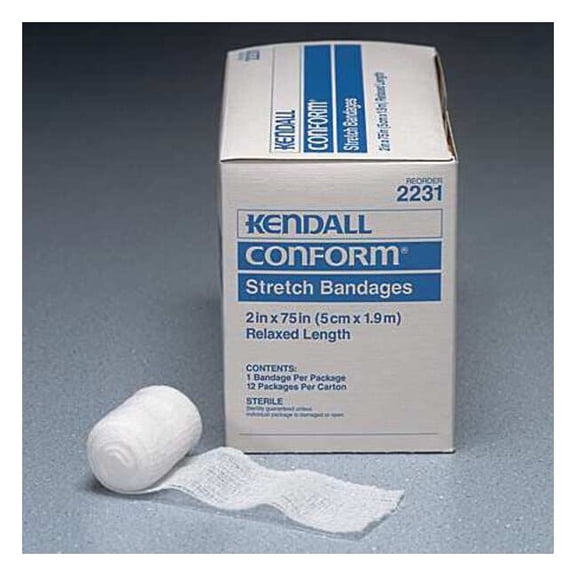 Covidien Stretch Bandage, Cotton/Polyester, PK12 K2CB019231