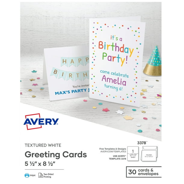 Avery Note Cards, Matte, Two-Sided Printing, 4-1/4