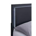 thumbnail image 4 of Pemberly Row Contemporary Wood Twin Bed with LED Lighting Black and Gold, 4 of 7