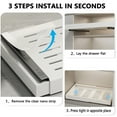 thumbnail image 6 of PHANCIR 2 Pack Pull out Cabinet Organizer with 3 Sliding Rails, 12.6-20.5in Expandable Heavy Duty Slide out Drawers for Kitchen, Pantry, Bathroom, Not Suitable for Framed Cabinets, 6 of 11