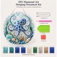 thumbnail image 5 of Ocean Pearl Art DIY Hanging Ornament Kit, Coastal Suncatcher Diamond Craft Kit for Adults, Easy Matching Symbol Design Relaxing Leisure Handicraft, 5 of 7