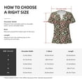 thumbnail image 5 of Naloa Leopard Dots Print T-Shirts Short Sleeve V Neck Tees for Women Fashion Tops Trendy Lightweight Soft Casual Summer Outfits Clothes, 5 of 5