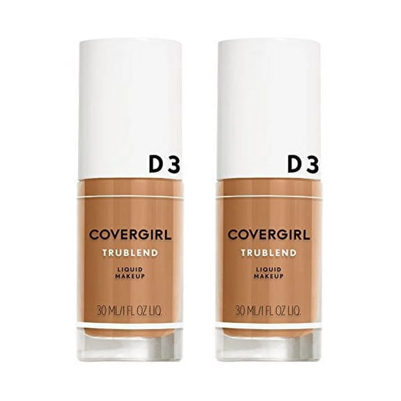 Covergirl Trublend Liquid Foundation Makeup - 1.0 oz - D3 Honey Beige - 2 Pack