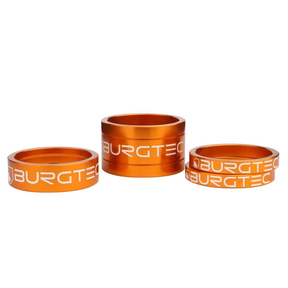 Burgtec Headset Spacer Kit, Iron Bro Orange, 4/Count